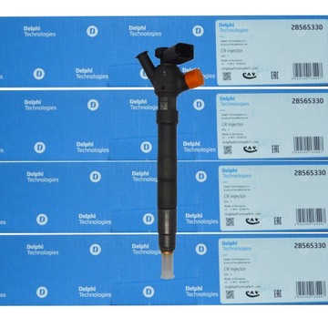 KOMPLET VSTŘIKOVAČE 4KS VW AUDI SEAT SKODA 1.6TDI 04L130277BC DELPHI