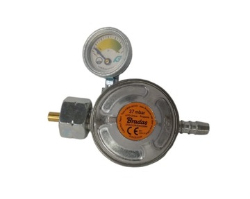 Reduktor gazowy 37mbar 1.5kg/h z zaworem bezpiecze