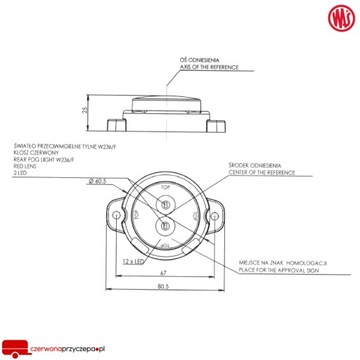 ЗАДНИЙ ПРОТИВОТУМАННЫЙ ФОНАР Светодиодный противотуманный 1531F