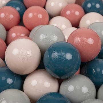 KiddyMoon kolorowe KULKI PIŁECZKI 7cm Zestaw 100