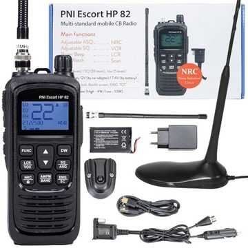Przenośne radio ręczne CB PNI Escort HP 82 Bateria Ładowanie USB-C Extra 45