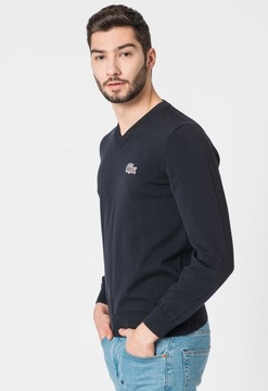 LACOSTE X NATIONAL GEOGRAPHIC sweter v-neck L