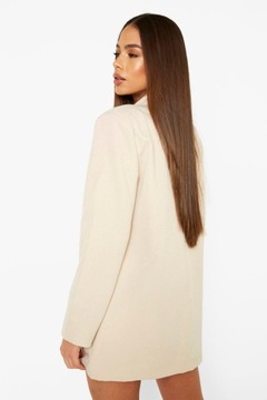 Boohoo BEŻOWA MARYNARKA OVERSIZE NG2 gku M