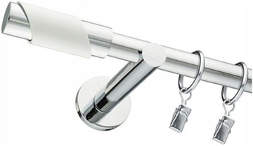 KARNISZ POJEDYNCZY CHROM 19mm 540cm RÓŻNE WZORY