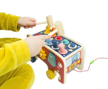 ДЕРЕВЯННЫЙ СЛОН, УПРАВЛЯЕМЫЙ МОНТЕССОРИ, ОБРАЗОВАТЕЛЬНЫЙ КУБИК