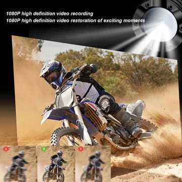HD 1080P rower kask motocyklowy kamera WiFi