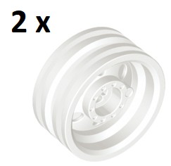 LEGO White 30 x 14 Felga 56904 2szt
