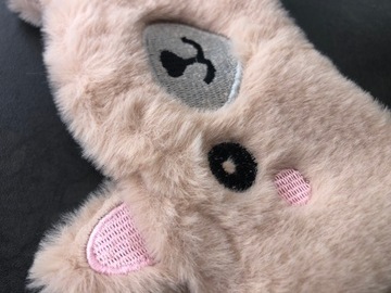 МАСКА ДЛЯ ВЕК ДЛЯ РАССЛАБЛЕНИЯ СНА мишка бежевый OLDMAN PLUSH