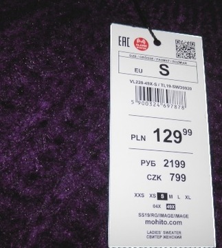 SWETER CIEPŁY MOHITO VL220-49X r. S