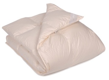 Kołdra puchowa PIÓREX D23 kremowa 1500 g 160x200