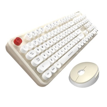 ZW Bezprzewodowy zestaw klawiatura + myszka MOFII Sweet 2.4G (Biało-Beżowy)