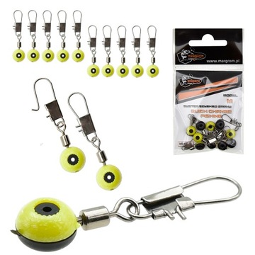 10 x System SZYBKIEJ ZMIANY Spławika rozmiar M