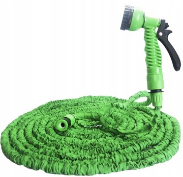 WĄŻ OGRODOWY ROZCIĄGLIWY 10M-30M + PISTOLET SZLAUF