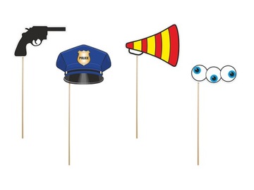 Karteczki na patyczku Policjant