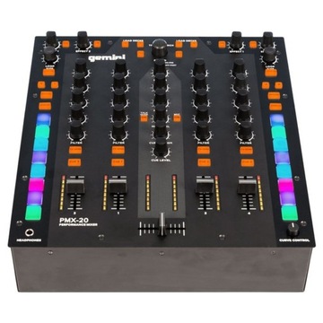 Gemini PMX-20 mikser DJ 4x MIDI i interfejsem USB