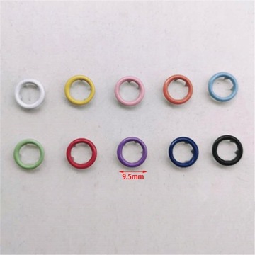 Набор застежек 10 цветов с булавками.