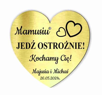 Подвеска в машину «Дорогая, замедли свое сердце». Двусторонняя.