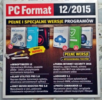 PROGRAMY CD-ROM PC FORMAT 12/2015 PANDA PHOTO