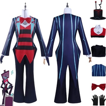 Anime Hazbin Hotel Vox Cosplay Strój Kostium