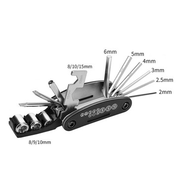 НАБОР КЛЮЧЕВЫХ КЛЮЧЕЙ MULTITOOL ДЛЯ ВЕЛОСИПЕДА 16 В 1