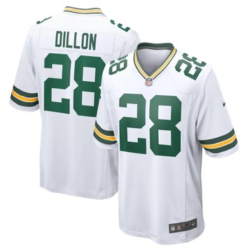 Męska koszulka wykonana AJ Dillon White Green Bay Packers, XXL