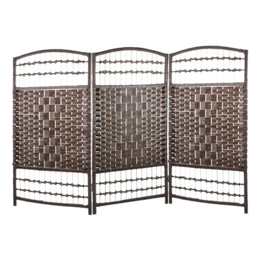 Parawan pokojowy dziecięcy niski na balkon 100 cm x 150 cm ciemny brąz