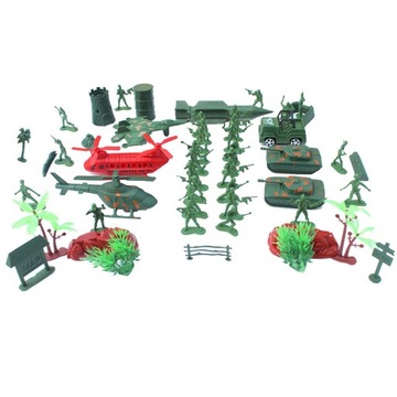 52 szt. Zestaw figurek 4 cm Żołnierze i