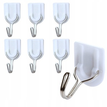 Крючок Самоклеющиеся вешалки передвижные, набор из 6 шт.