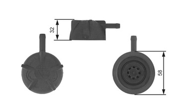 GATES RC236 KRYT NÁDRŽ KAPALINY CHLADÍCÍHO