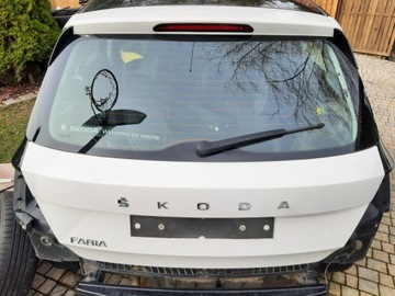KLAPA TYŁ FABIA III HATCHBACK KOMPLETNA BIAŁA LF9E LIFT 2020 ROK