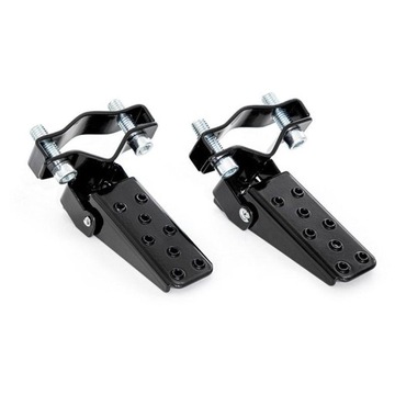 Retro motocykl skuter składane podnóżki Clamp-on p