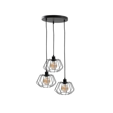 Lampa wisząca 3xE27 LUNA BLACK