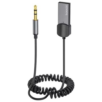 TRANSMITER BLUETOOTH FM SAMOCHODOWY ODBIORNIK AUDIO ADAPTER DO AUX USB 5.0