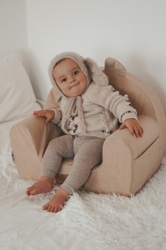 Пенопластовое сиденье для ребенка, детский плюшевый диван с ушками, FREE NAME