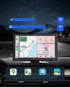 РАДИО МУЛЬТИМЕДИЙНАЯ СТАНЦИЯ МОНИТОР ANDROID АВТО APPLE CARPLAY DVR 2 КАМЕРЫ