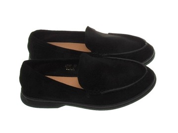 DAMSKIE ZAMSZOWE MOKASYNY 2787 Black r.41