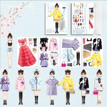 soputry Magnetic Dress Up Baby, Magnetic Princess Dress Up Paper DollA
