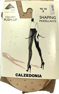 Calzedonia rajstopy MODELUJĄCE 30 DEN PUSH-UP GROSZKI BEŻ cieliste 1/2