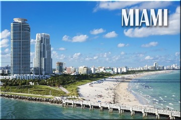 USA STANY MIAMI FLORYDA PLAŻA MAGNES NA LODÓWKĘ 03