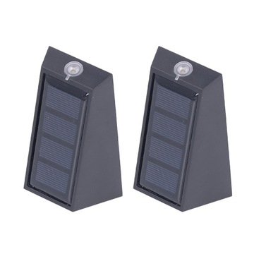 2 szt. LED Solar Wall Light ogrodzenie zewnętrzne