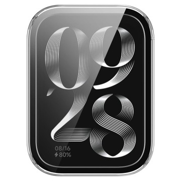 ЗАЩИТНЫЙ КЕЙС + ЗАКАЛЕННОЕ СТЕКЛО 2В1 ДЛЯ XIAOMI MI BAND 8 PRO - ПРОЗРАЧНОЕ