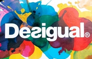 Desigual bluzka krótki rękaw fason asymetryczny rozmiar S/M