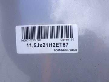 ДИС PORSCHE 992 992601025D ЗАДНИЙ 11.5X21 ET67