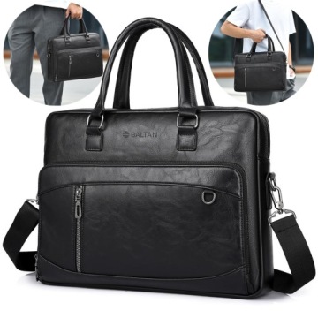 Aktovka Pánská Obchodní Taška Baltan Office Eco Kůže Na Notebook 15,6''