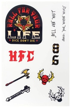 НАКЛЕЙКИ ДЛЯ НОУТБУКА «СТРАННЫЕ ВЕЩИ HELLFIRE CLUB»