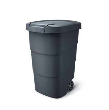 KOSZ OGRODOWY WHEELER 90l ANTRACYTOWY KÓŁKA design