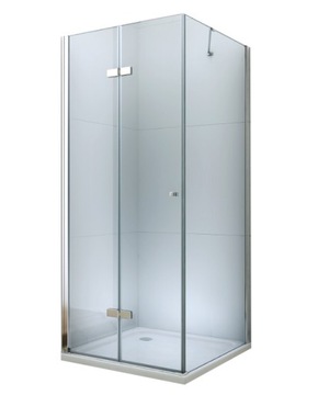 KABINA PRYSZNICOWA 80x60 składana 1 drzwi CHROM PROFILE