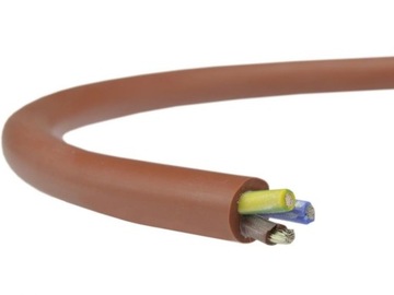 Kabel przewód silikonowy do sauny SIHF 3x0,75 mm2
