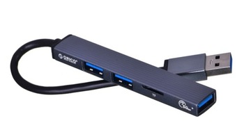 USB-C HUB 3x USB microSD 5 ГБ/с ORICO, алюминий