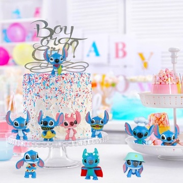 FIGURKI ANGEL ANDZIA I STITCH STICH STICZ LILO ZESTAW 10 FIGUREK W PUDEŁKU